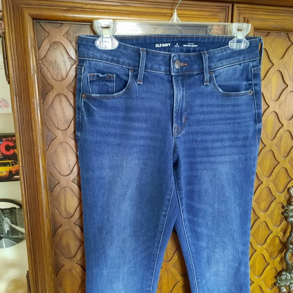 Old Navy Mid-Rise Pop Icon Skinny Crop Jeans - Dark Wash 4P - Picture 3 of 16